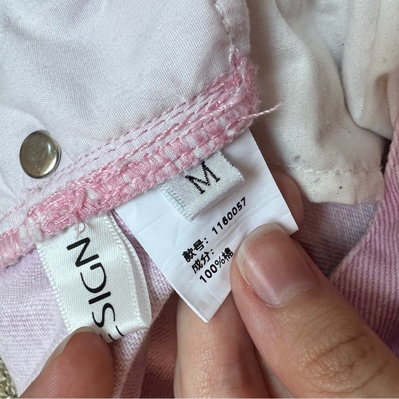 Pink Icy Design Ripped Jeans Size M - Picture 5 of 5